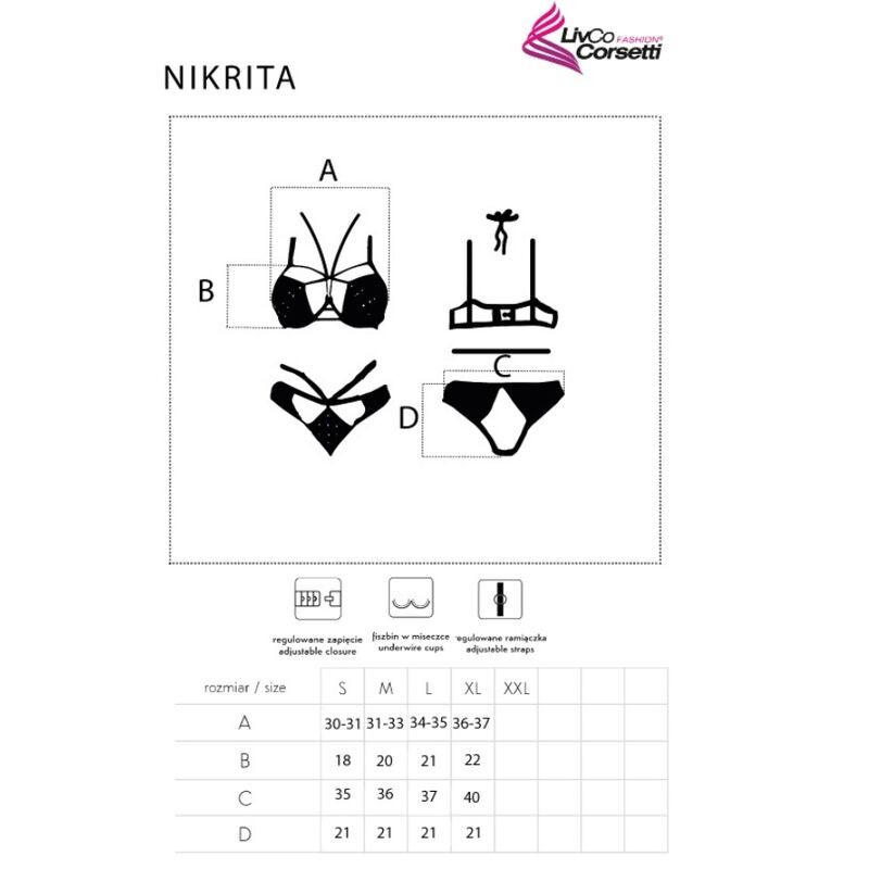 LIVCO CORSETTI FASHION – Nikrita LC 90647 – elegáns melltartó és bugyi - Image 4