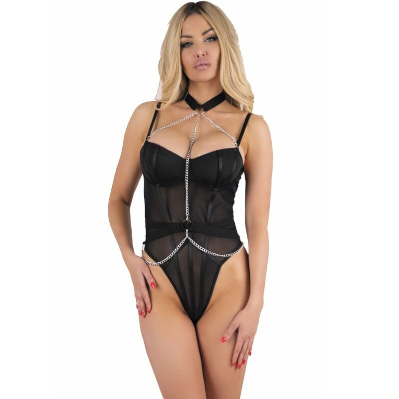 LIVCO CORSETTI FASHION – Rubika LC XG079 fekete body chokerrel