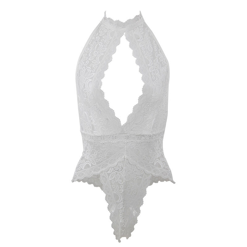 SUBBLIME – csipkés body L/XL méretben, érzéki fehér színben - Image 4