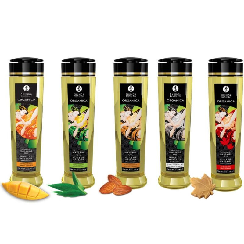 SHUNGA - prémium bio masszázsolaj mangóval 240 ml - Image 2