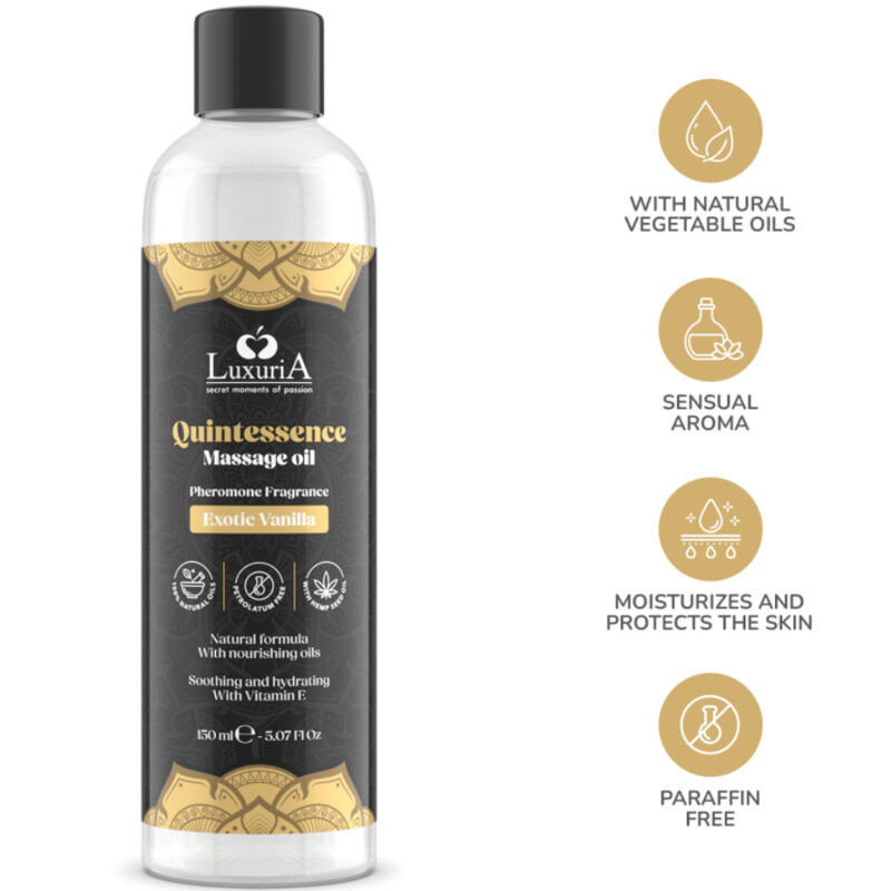 INTIMATELINE LUXURIA – egzotikus vaníliás masszázsolaj 150 ml - Image 4