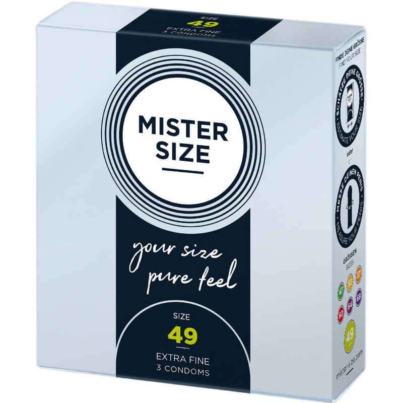 Mister Size - prémium S méretű óvszer (49 mm, 3 db) - Image 2