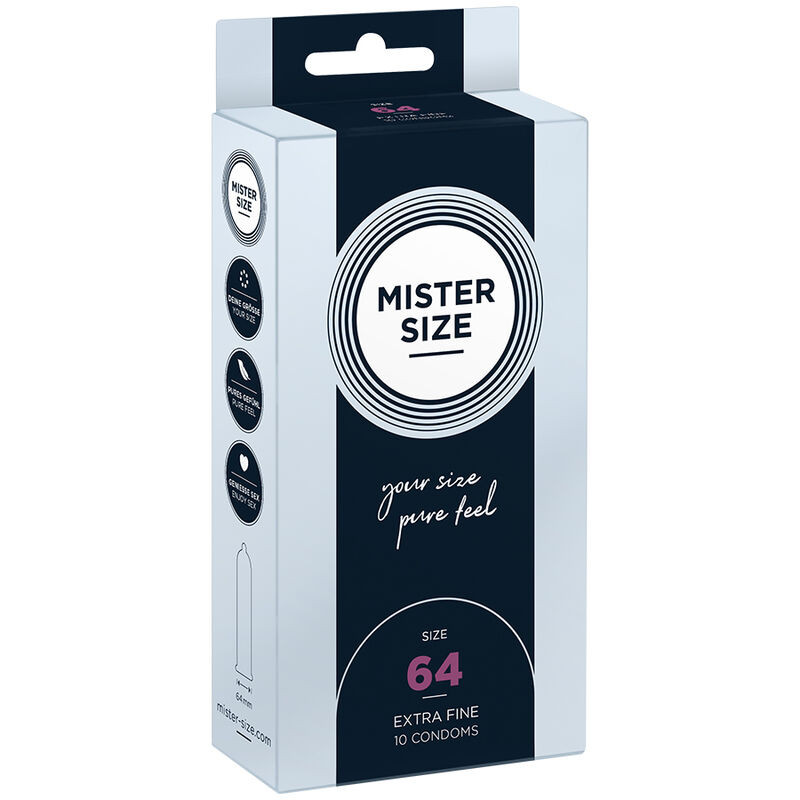 MISTER SIZE – prémium XXL óvszerek 64 mm (10 db)
