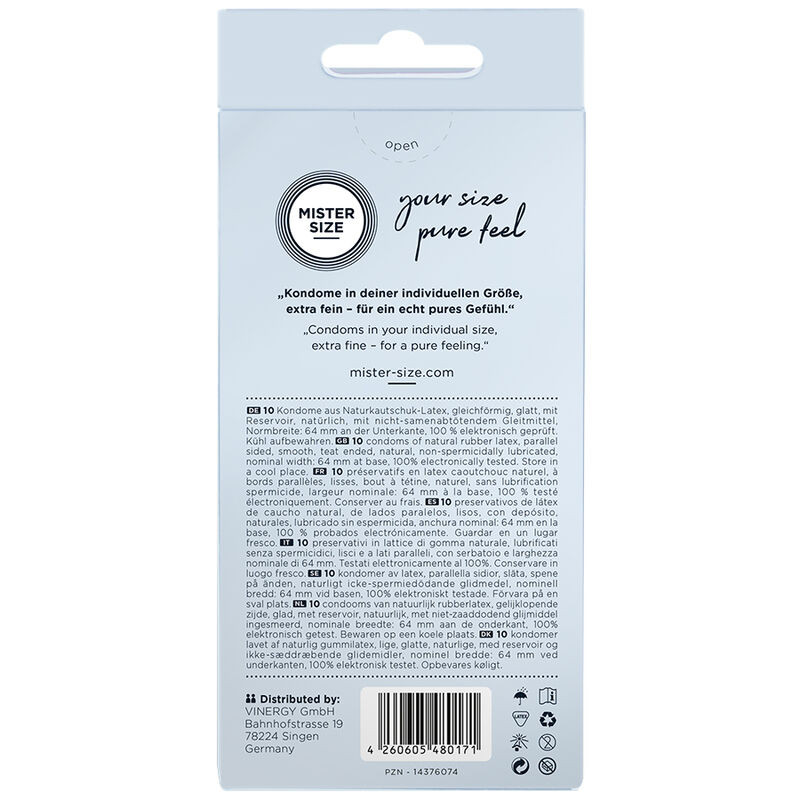 MISTER SIZE – prémium XXL óvszerek 64 mm (10 db) - Image 3