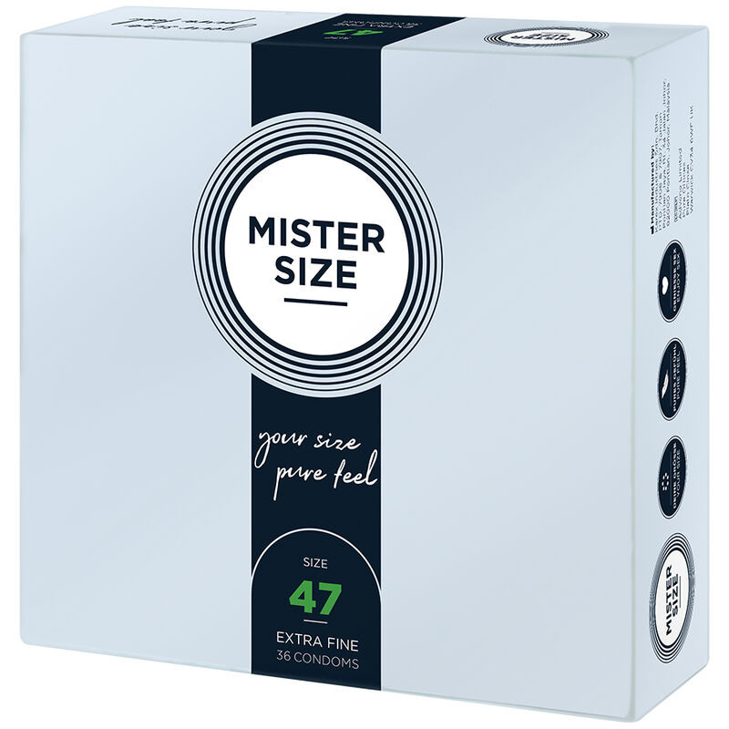 Mister Size - prémium XS óvszerek, 47 mm, 36 db - Image 2