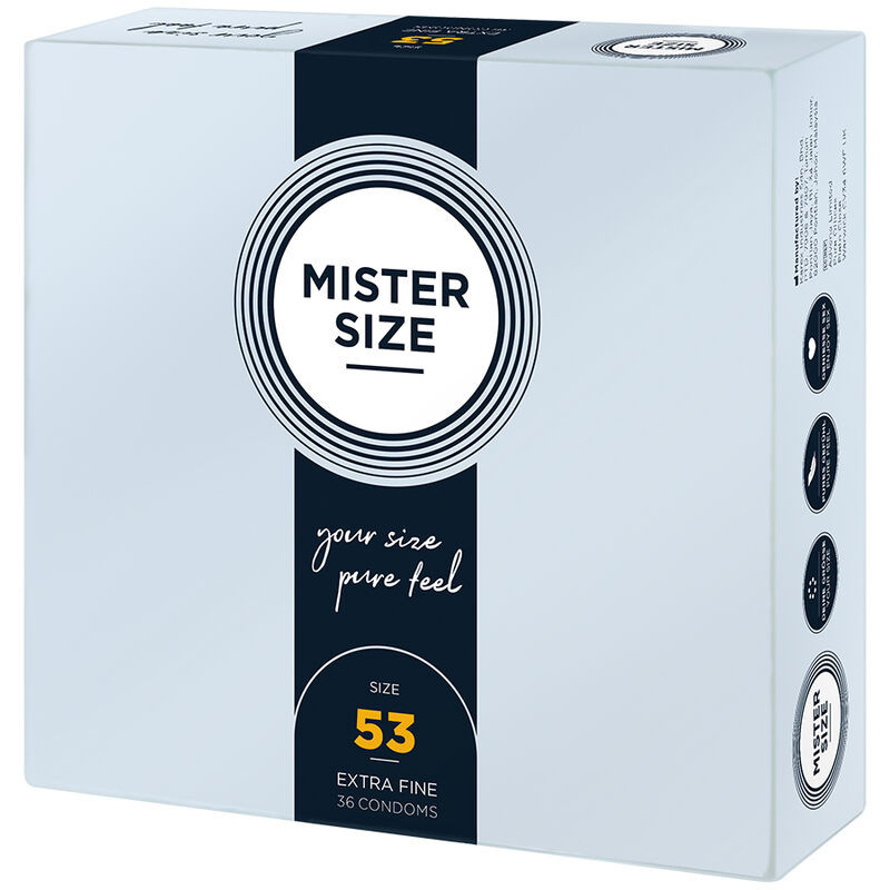 Mister Size - prémium M méretű óvszer (53 mm, 36 db) - Image 2