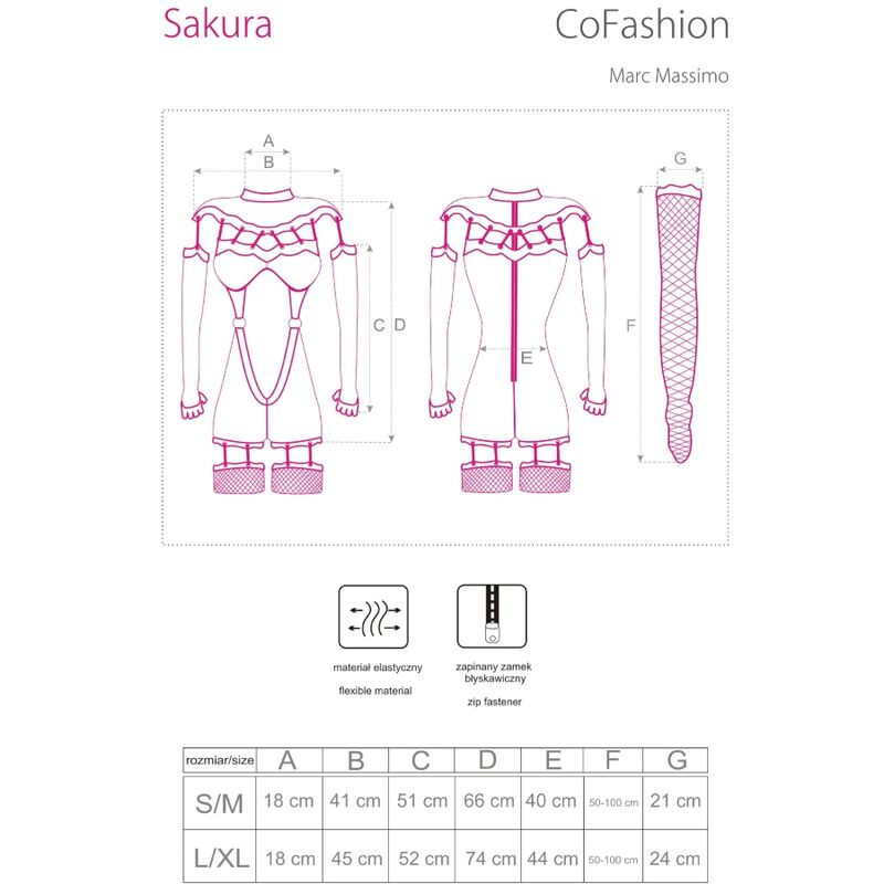 LIVCO CORSETTI – Sakura jumpsuit csipkés övvel és kesztyűvel - Image 4