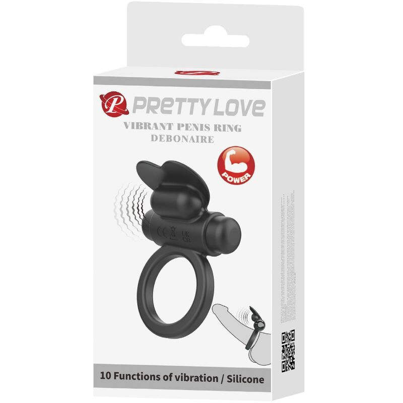 PRETTY LOVE – Debonaire vibráló gyűrű nyúlformával, 10 ritmussal - Image 7