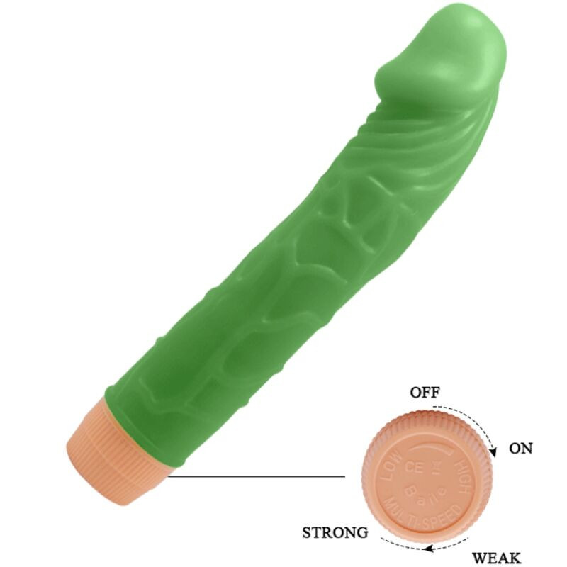 BAILE - élethű zöld vibrátor 22,5 cm hosszú - Image 4