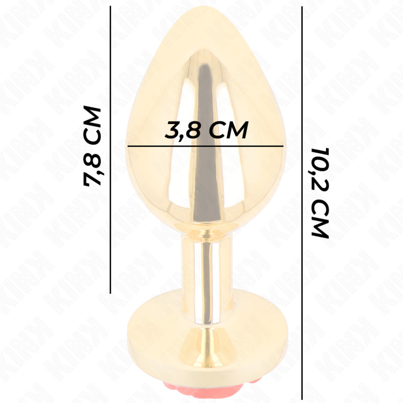 KINK - prémium arany rózsaszín anális plug (L) - Image 4