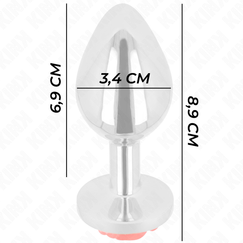 KINK - közepes méretű análplug - rózsaszín - Image 4