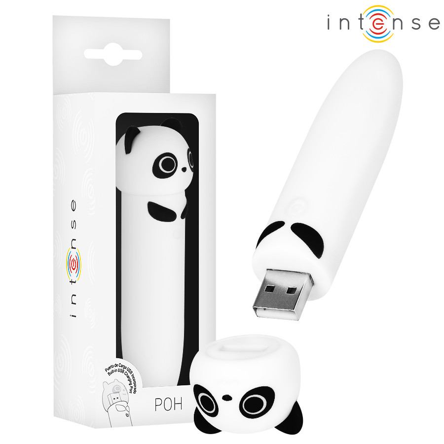 INTENSE - Prémium USB újratölthető vibráló bullet 10 cm