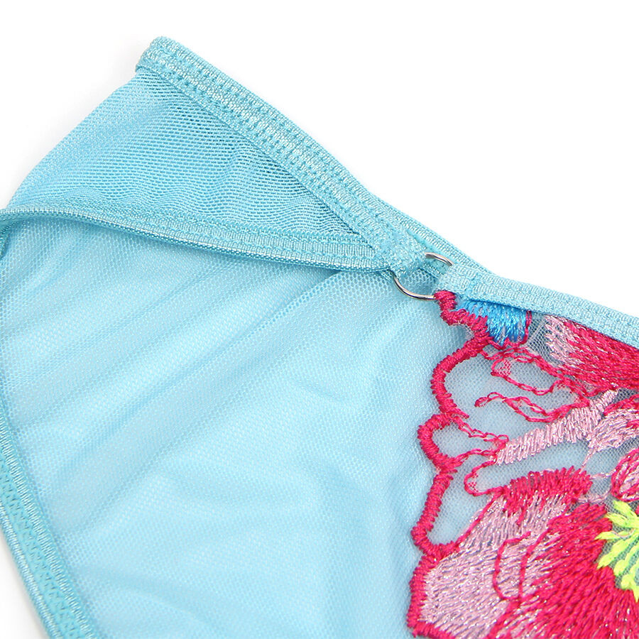 SUBBLIME – virágmintás melltartó és harisnyatartó szett L/XL - Image 7