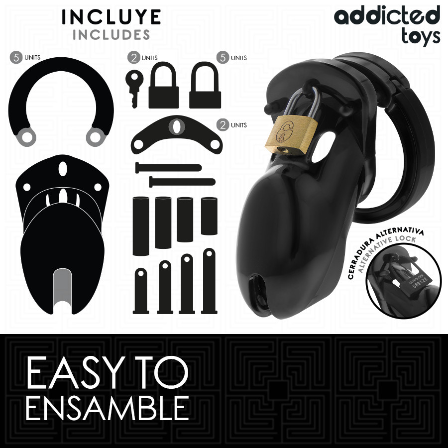 ADDICTED TOYS LOCKED – izgató péniszketrec 10 cm - Image 4