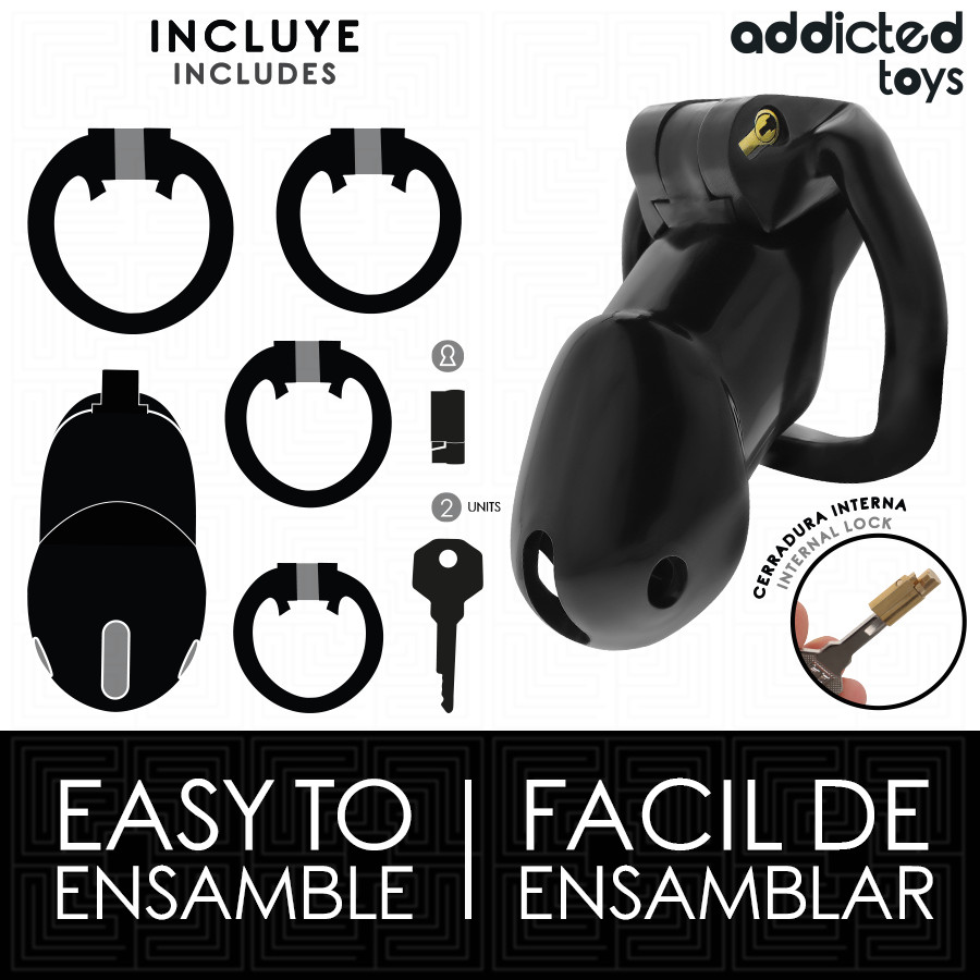 ADDICTED TOYS LOCKED – prémium pénisz ketrec, L méret - Image 4