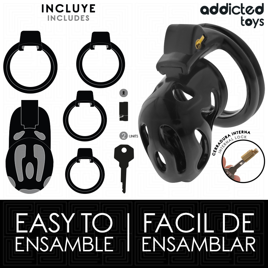 ADDICTED TOYS LOCKED – zárható péniszketrec 8 cm - Image 4