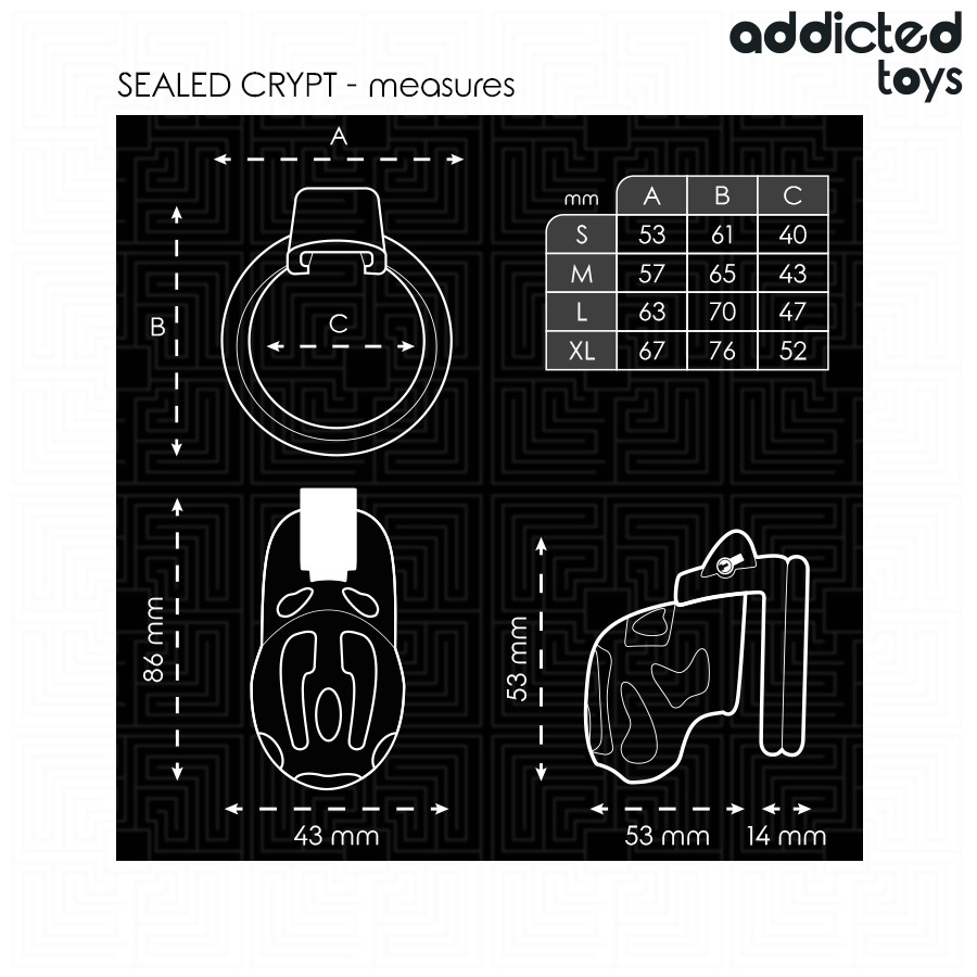 ADDICTED TOYS LOCKED – zárható péniszketrec 8 cm - Image 5