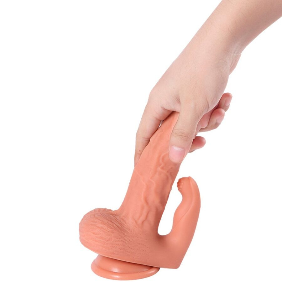 SHEQU Hayden - vibráló dildó csiklóizgatóval távirányítóval - Image 10