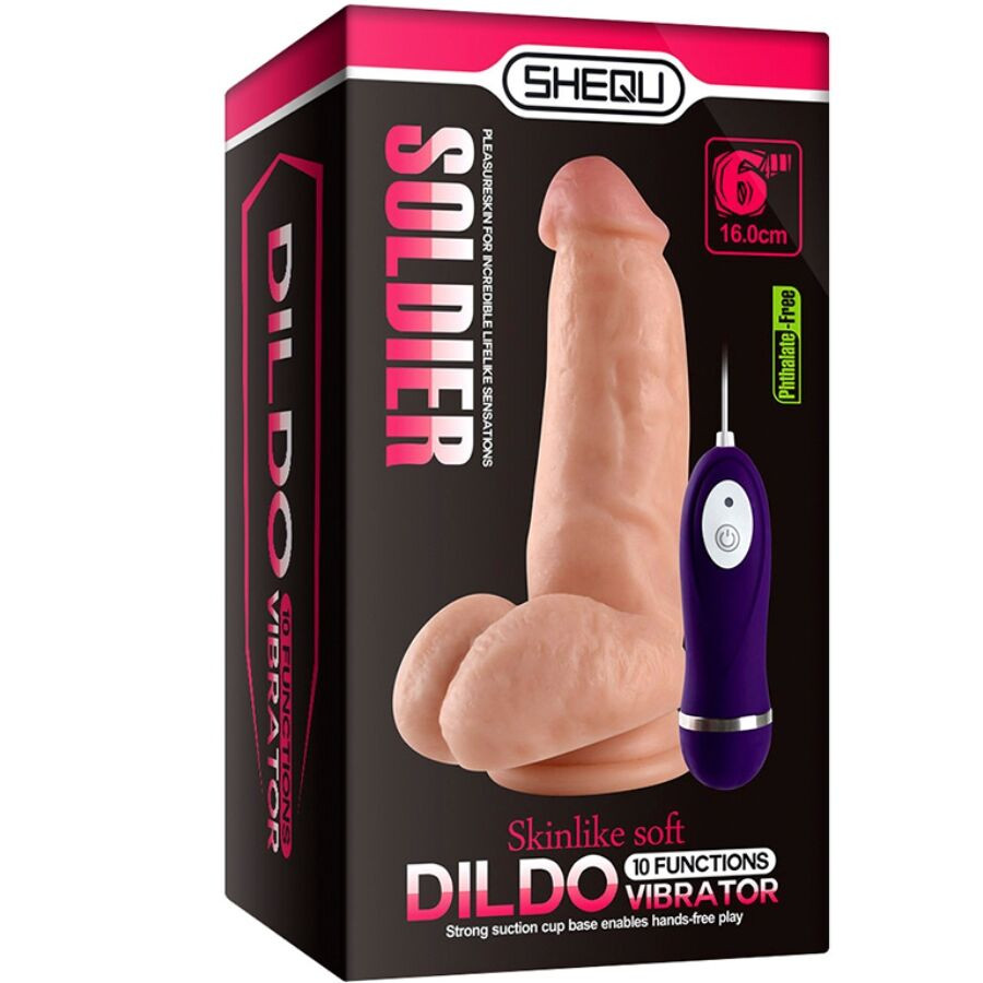 SHEQU Soldier – távirányítós vibrátor dildo 16 cm - Image 7