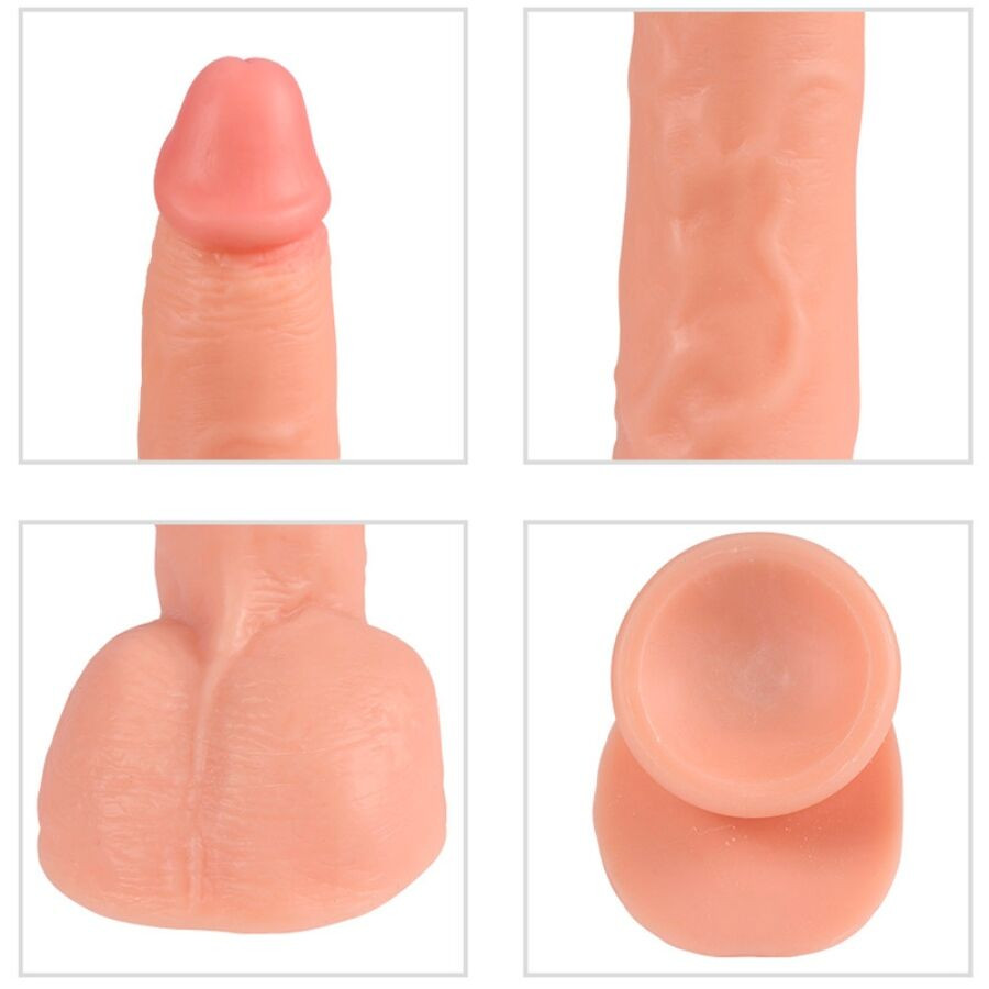 SHEQU - távirányítós vibráló dildó, 24,5 cm - Image 6