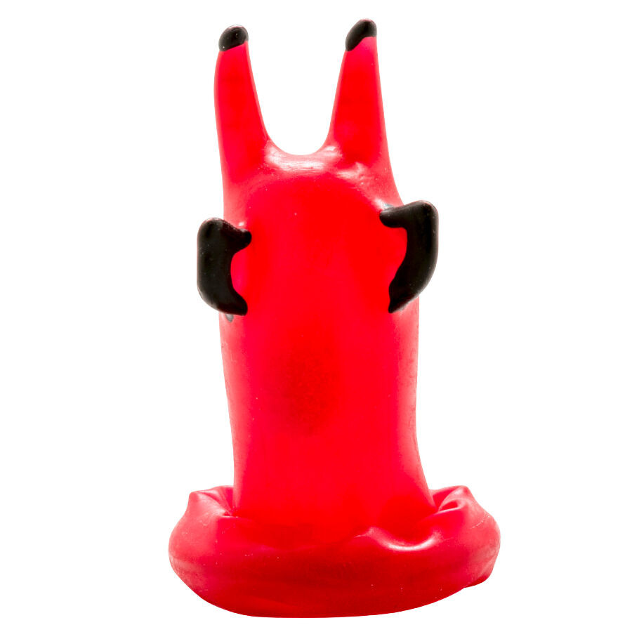 CONDOMERIE - kézzel festett kuriózum óvszer, vörös ördög - Image 3