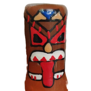 CONDOMERIE – kézzel festett Tiki totem óvszer