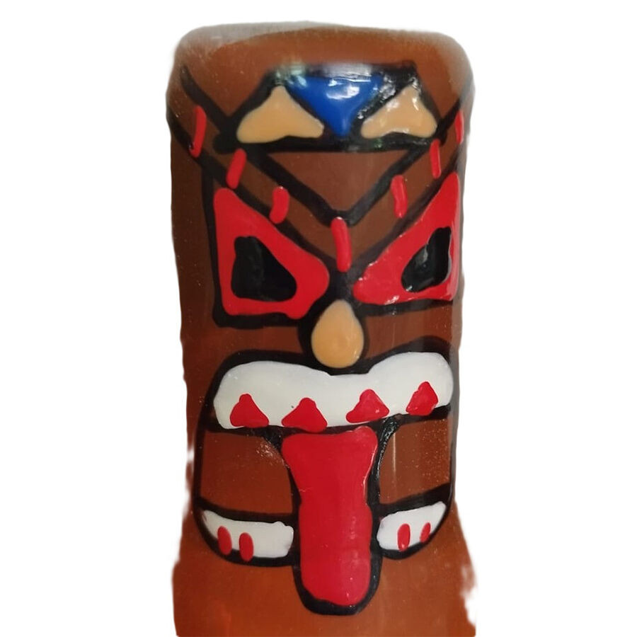 CONDOMERIE – kézzel festett Tiki totem óvszer
