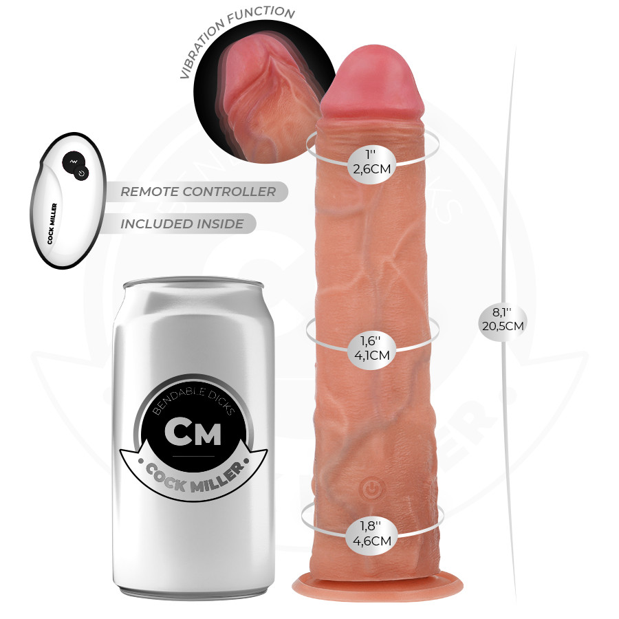COCK MILLER - élethű dildó tapadókoronggal és távirányítóval - Image 3