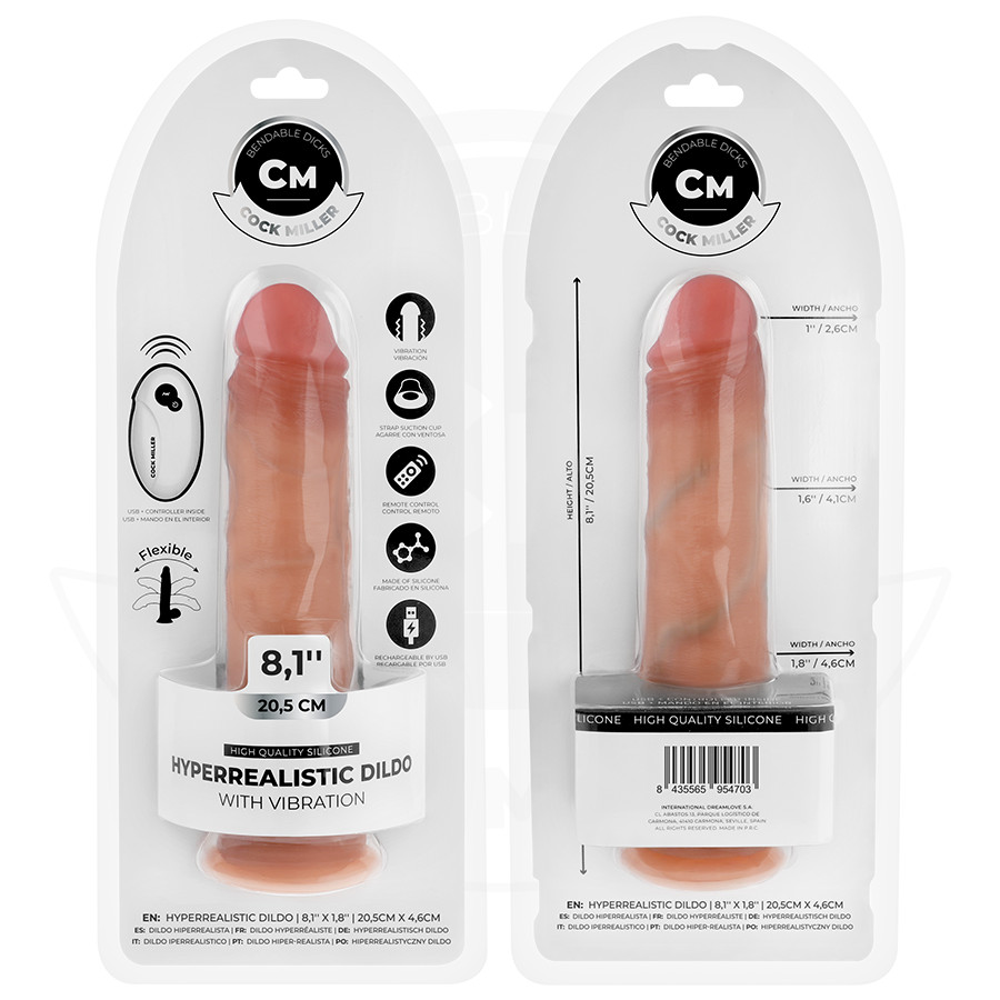 COCK MILLER - élethű dildó tapadókoronggal és távirányítóval - Image 8