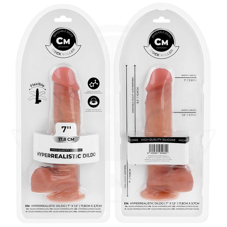 COCK MILLER – hiperrealisztikus mozgatható dildó 17,8 cm - Image 8