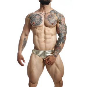 MOB – kialakítású jockstrap arany péniszgyűrűvel