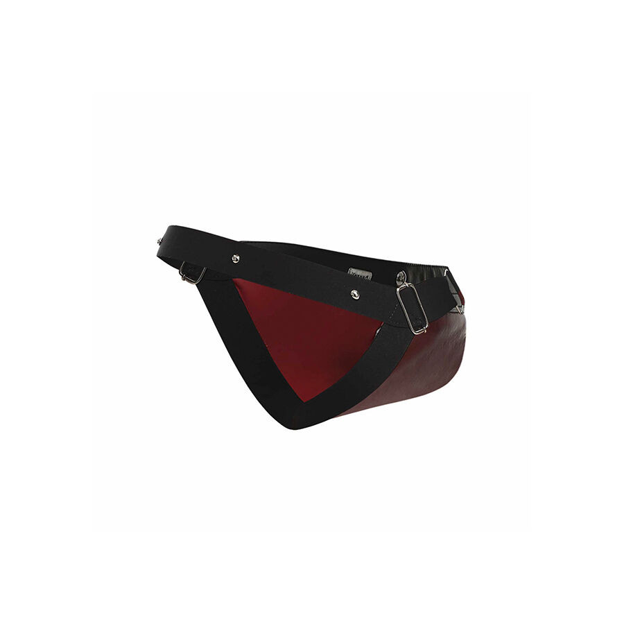 MOB – piros jockstrap és péniszgyűrű egy méretben - Image 8