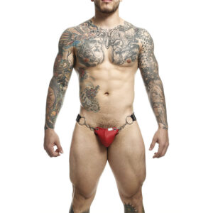 MOB – szenvedélyes DNGEON jockstrap, piros, egy méret