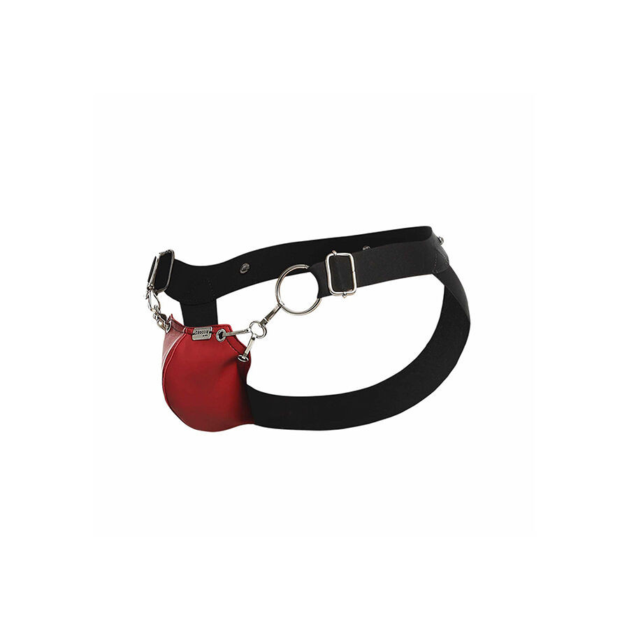 MOB – szenvedélyes DNGEON jockstrap, piros, egy méret - Image 7