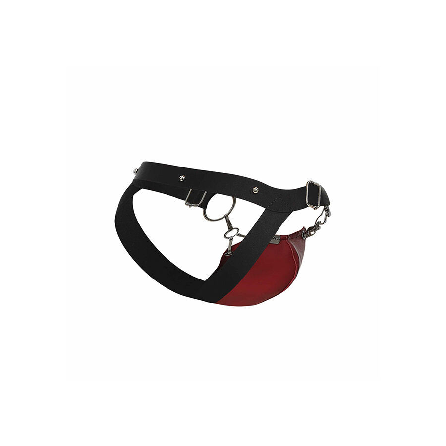 MOB – szenvedélyes DNGEON jockstrap, piros, egy méret - Image 8