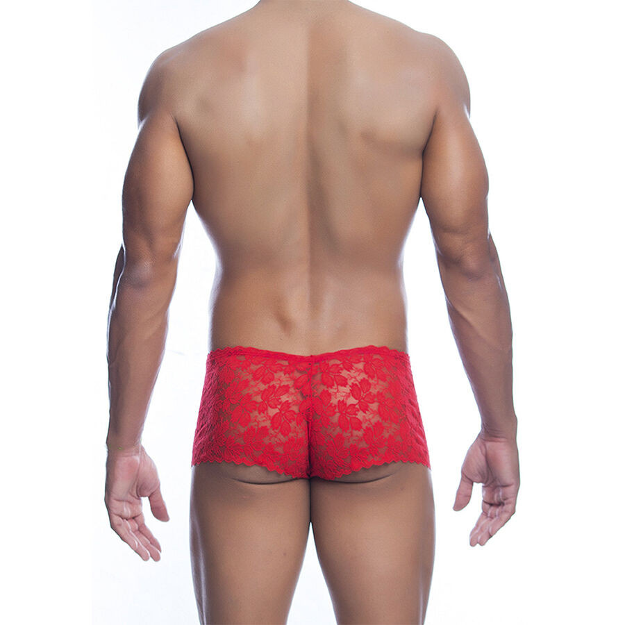 MOB – érzéki vörös csipke boxer, S/M méret - Image 3
