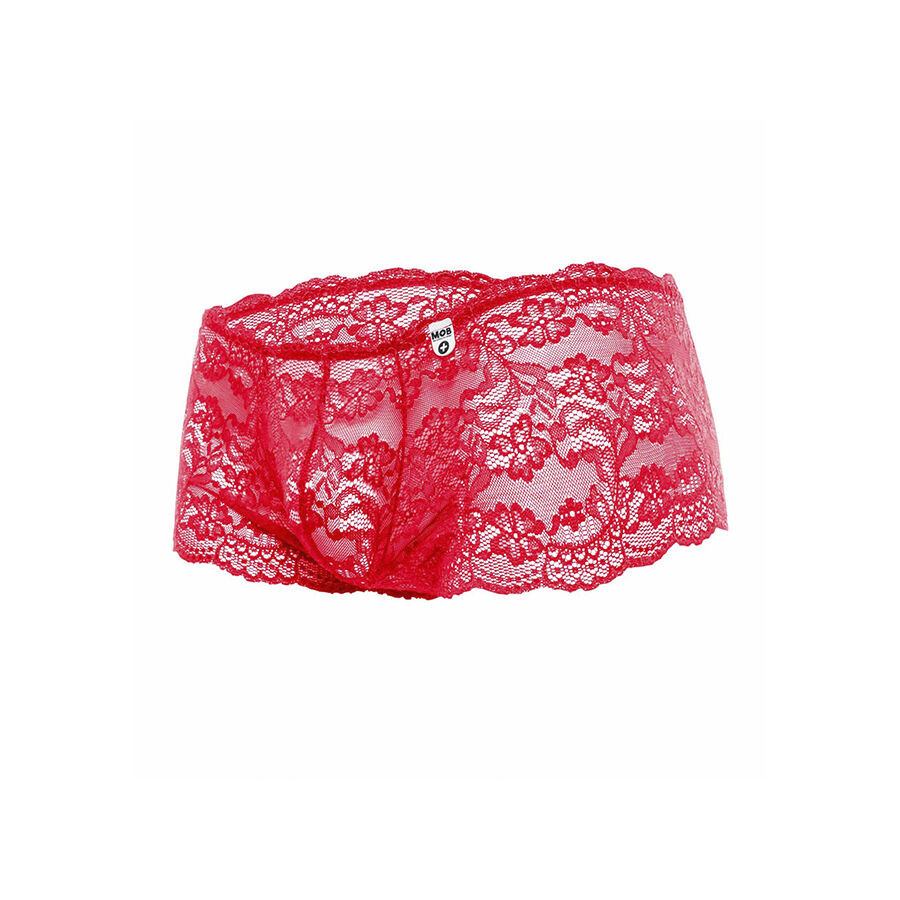 MOB – érzéki vörös csipke boxer, S/M méret - Image 4