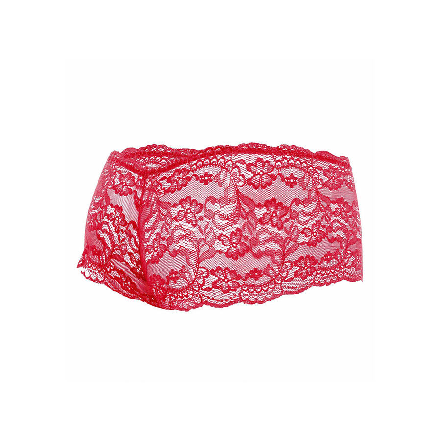 MOB – érzéki vörös csipke boxer, S/M méret - Image 5
