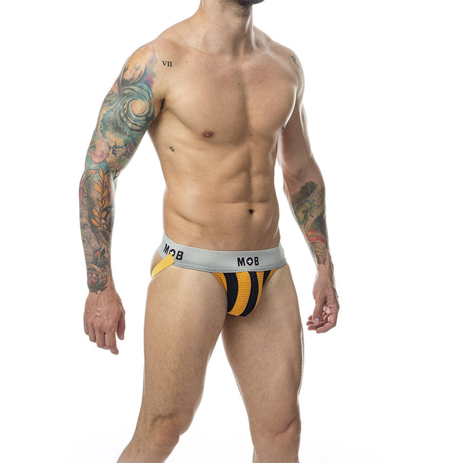MOB – klasszikus jock stripe narancs L méretben - Image 3