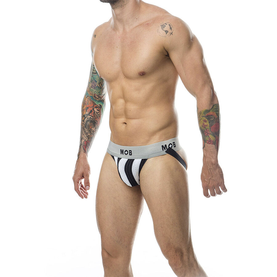 MOB Classic Stripe – prémium fehér jock méret S - Image 2