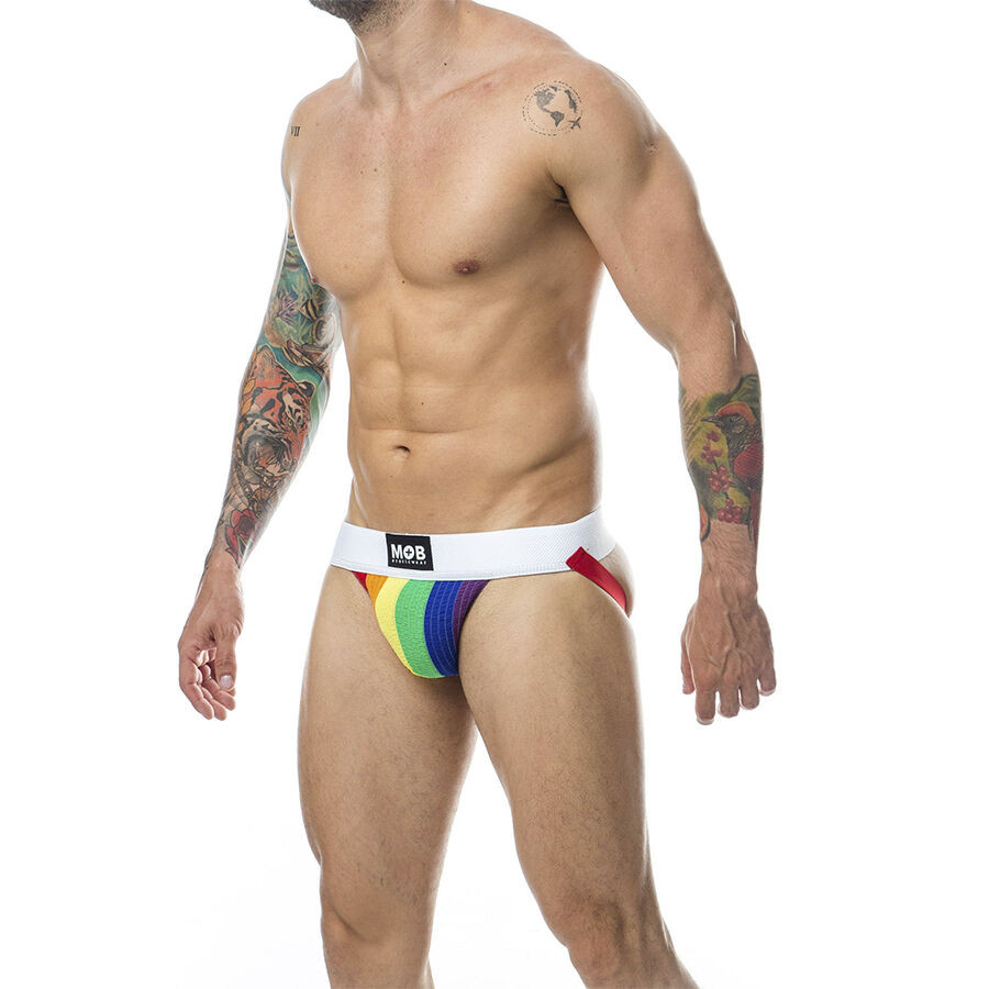 MOB – klasszikus szivárvány jockstraps, S méret - Image 2