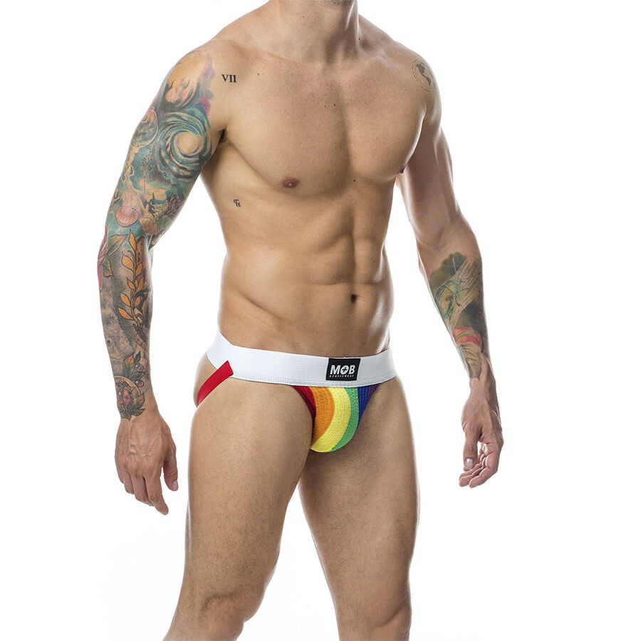 MOB – klasszikus szivárvány jockstraps, S méret - Image 3