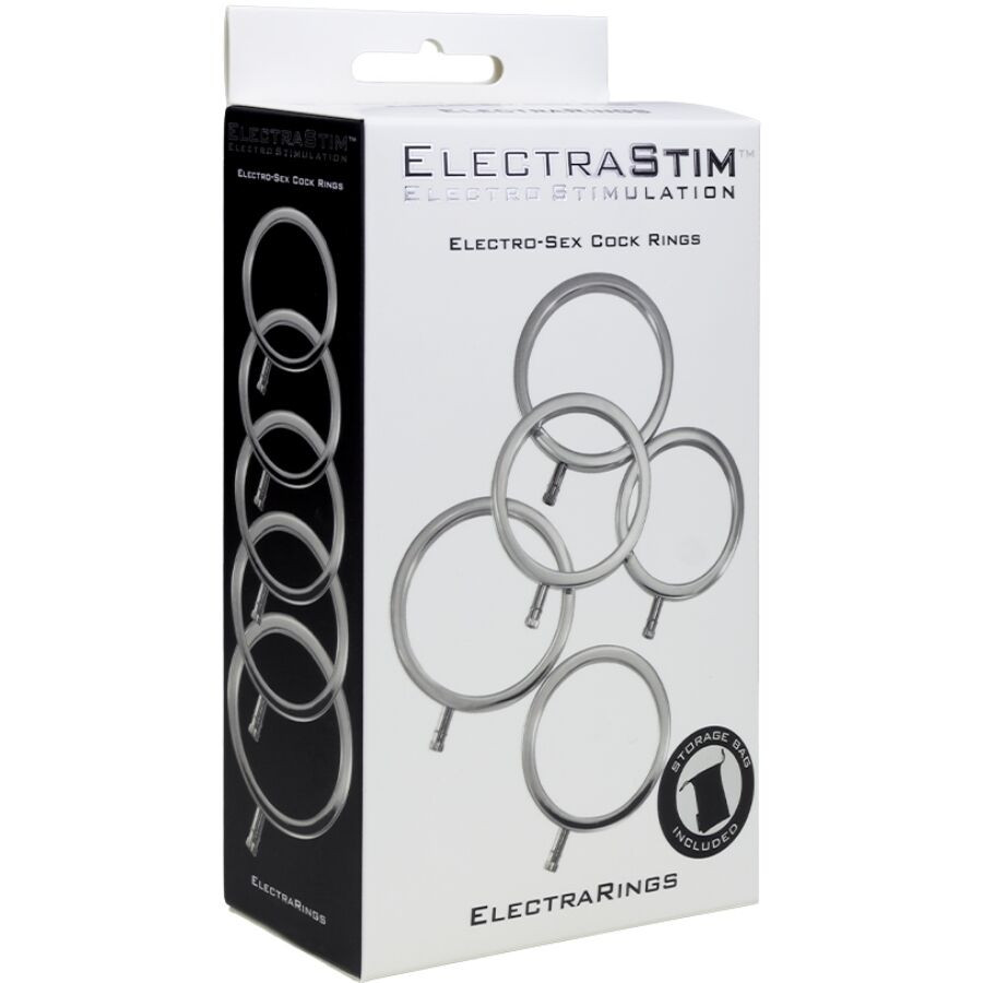 Electrastim – fém péniszgyűrűk szett, 5 db - Image 3