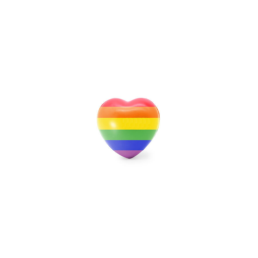PRIDE – Antistressz szív forma, LGBT szimbólummal