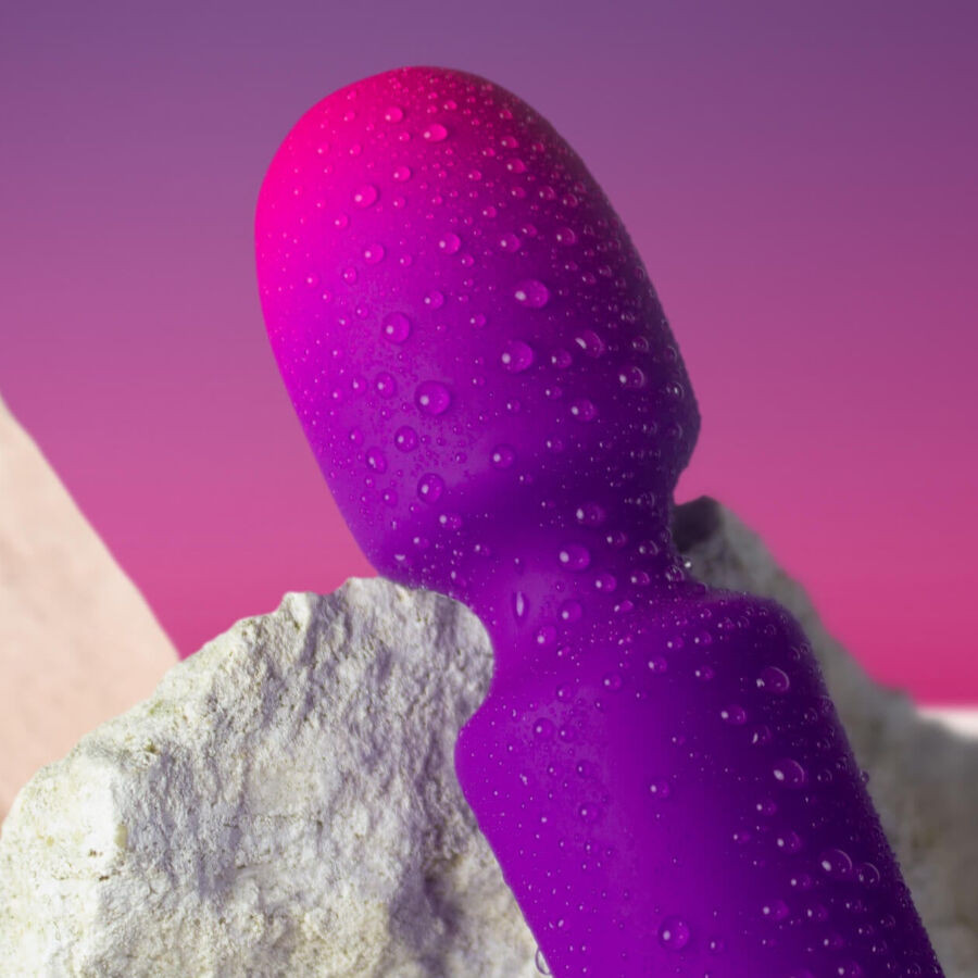 Rocks-Off Glo Girl – mini vibrátor púderlila színben - Image 3