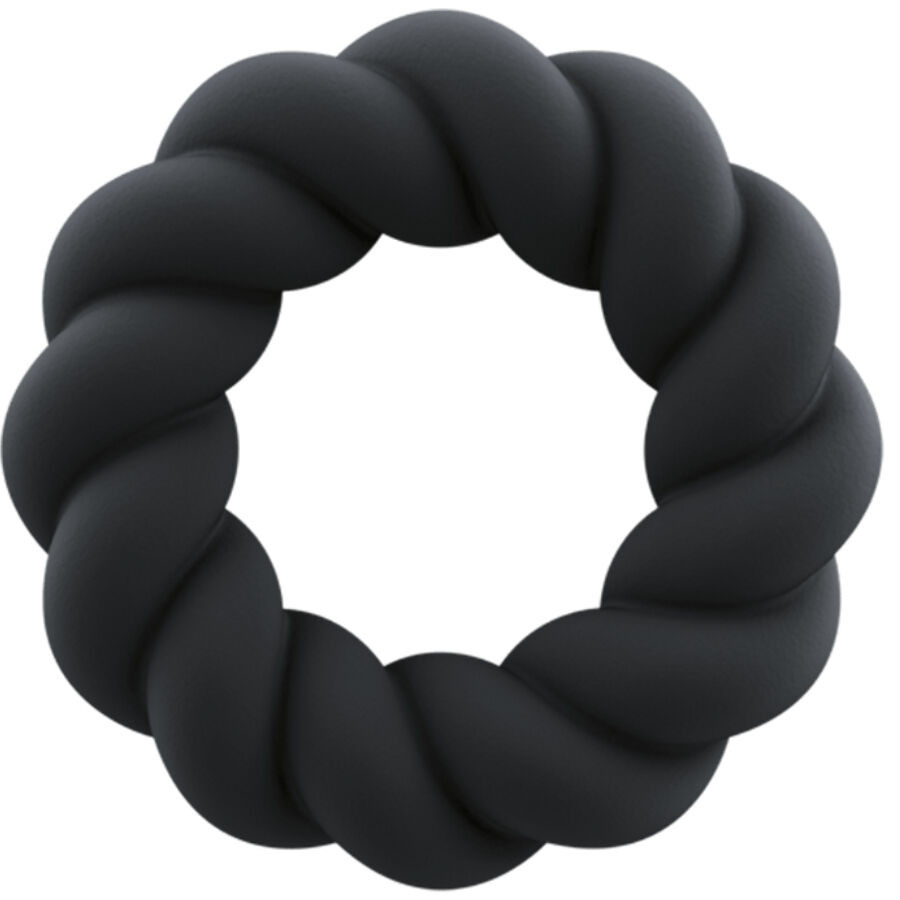 Rocks-Off Twist Black – szilikon maszturbáló gyűrű