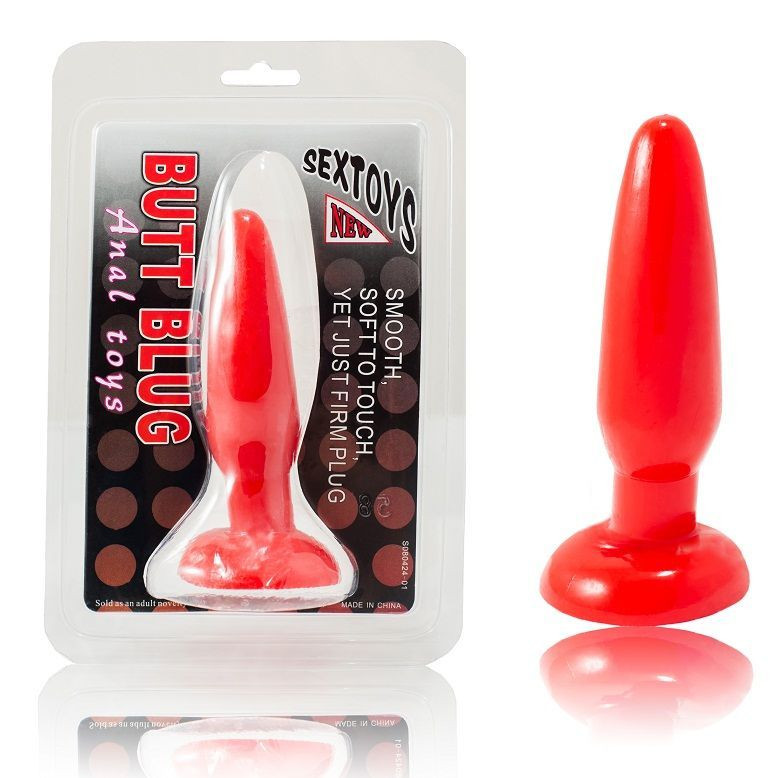 BAILE - prémium kisméretű piros anális dugó 15 cm - Image 2