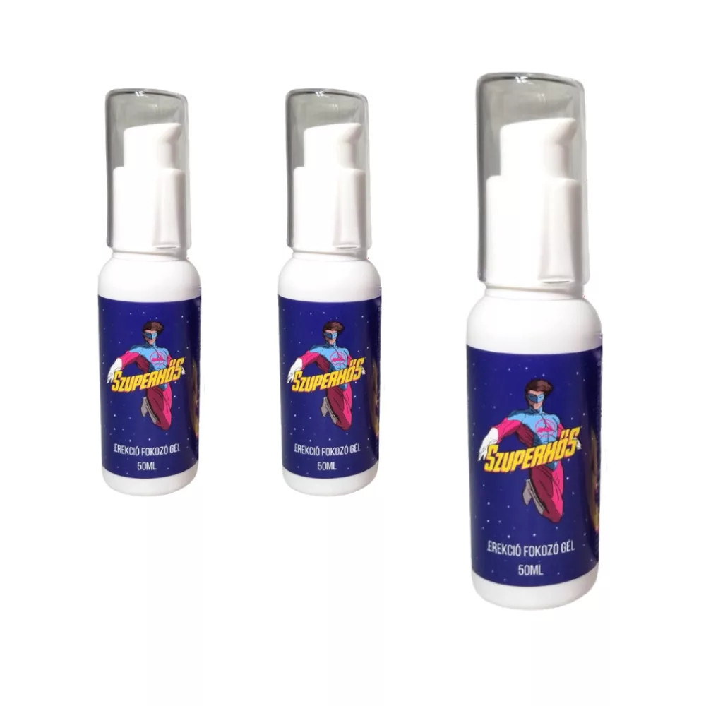 Mesterhármas - Szuperhős Erekció Fokozó Gél (50ml) csomag