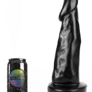 Isak Dark Crystal – prémium üveg dildó 28 cm hosszú