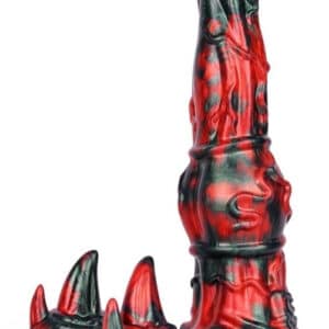 Jofortix – prémium fekete-piros dildo 23 x 7 cm